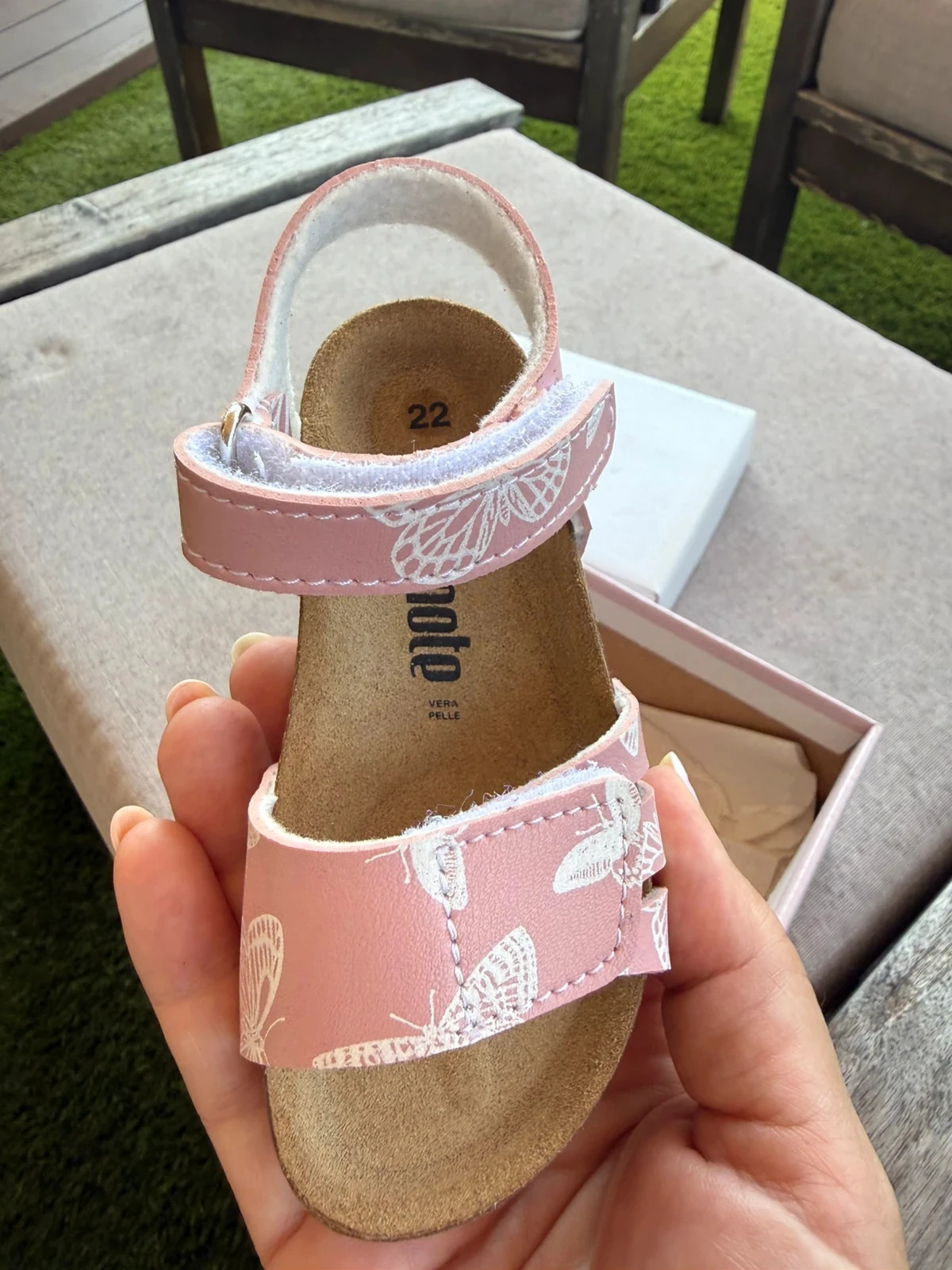 Settenote children's sandals with butterfly print – photo 5